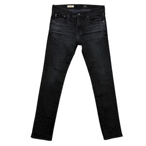 AG Adriano Goldschmied Jeans Mens 32x33 Black Nomad Modern Slim Tapered Denim